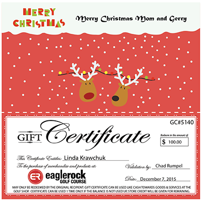Reindeer Gift Voucher Image