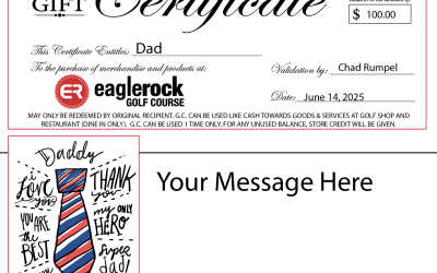 Dad Voucher - Words