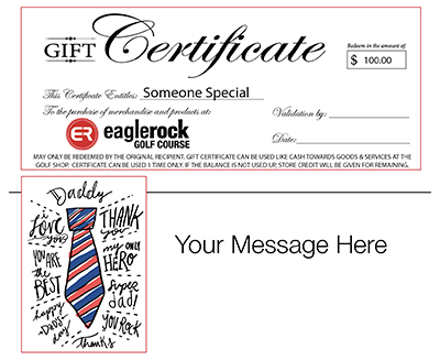 Dad Voucher - Words Image
