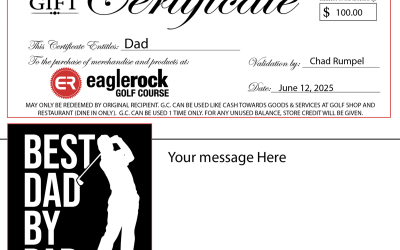 Dad Voucher - Best Dad by Par
